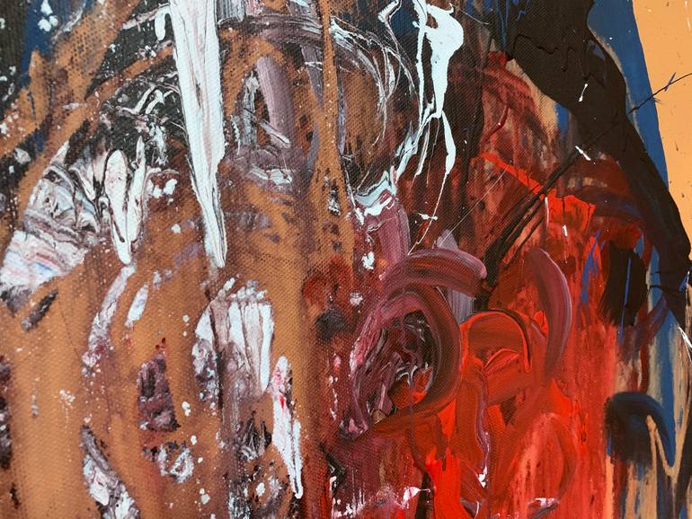 Original Abstract Expressionism Abstract Painting by Rosi Roys