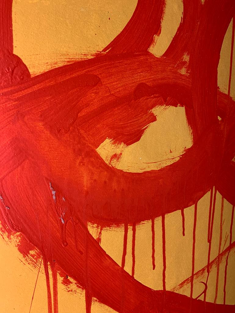 Original Abstract Expressionism Abstract Painting by Rosi Roys