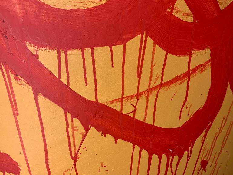 Original Abstract Expressionism Abstract Painting by Rosi Roys