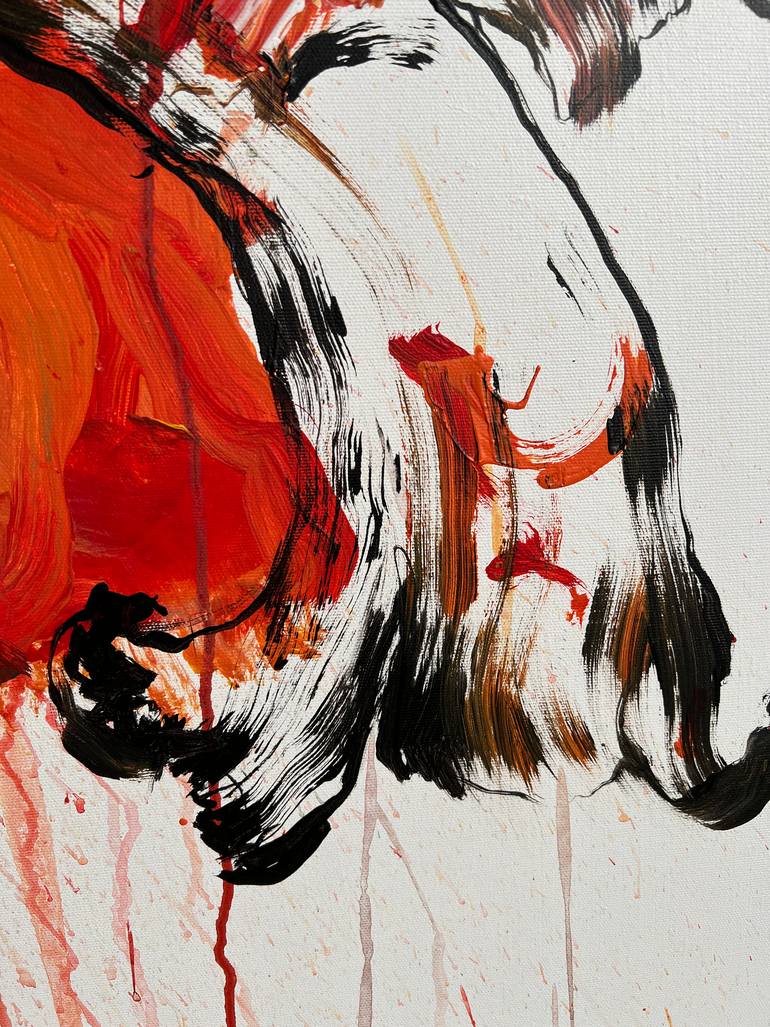 Original Abstract Expressionism Abstract Painting by Rosi Roys