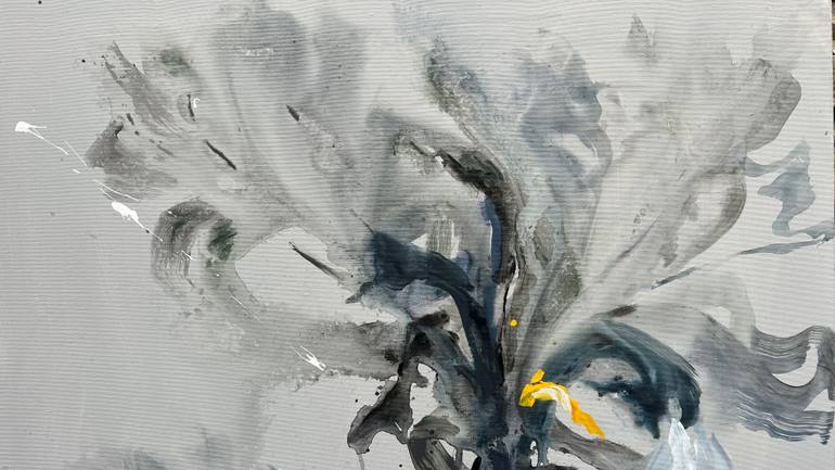 Original Abstract Floral Painting by Rosi Roys