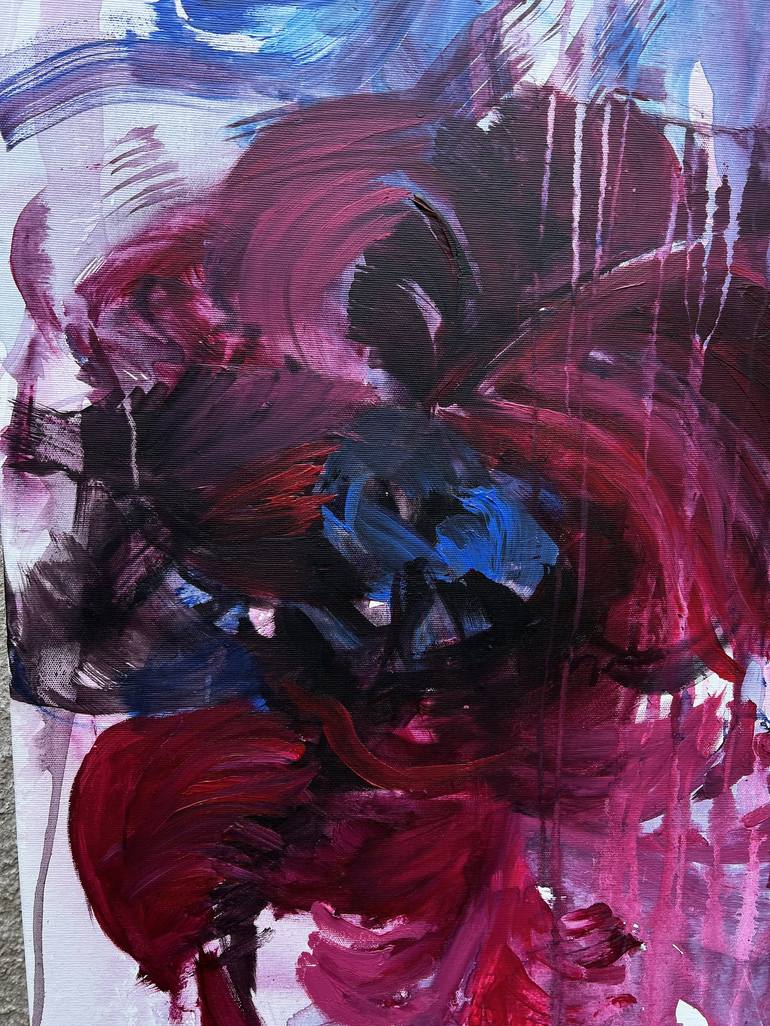 Original Abstract Expressionism Abstract Painting by Rosi Roys