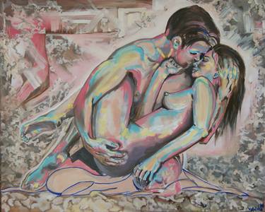 Print of Abstract Expressionism Erotic Paintings by Viktoriya Yukhnovska