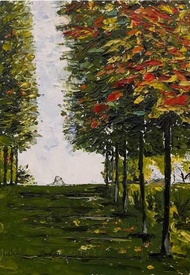 Print of Impressionism Landscape Paintings by Viktoriya Yukhnovska
