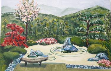 Print of Garden Paintings by Viktoriya Yukhnovska