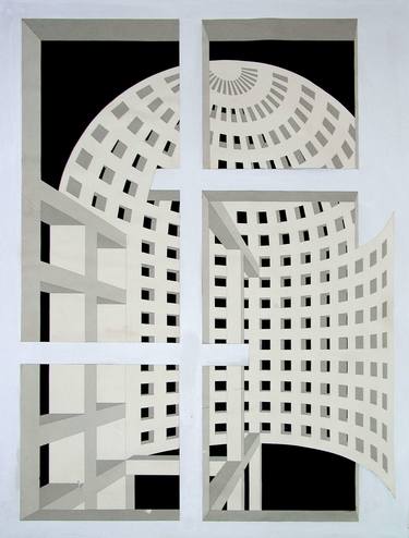 Print of Conceptual Architecture Collage by daniela bertol