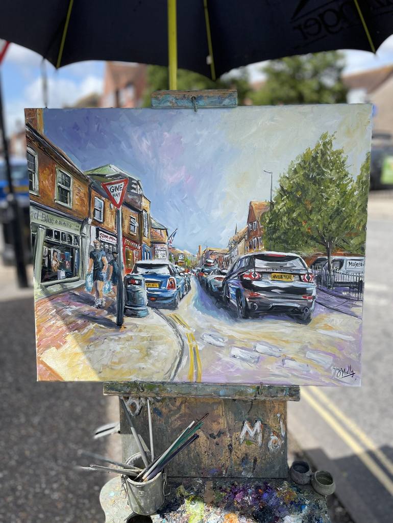 Original Impressionism Cities Painting by Steve Wiltshire