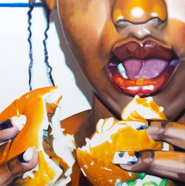 Print of Figurative Food Paintings by Abi Huxtable