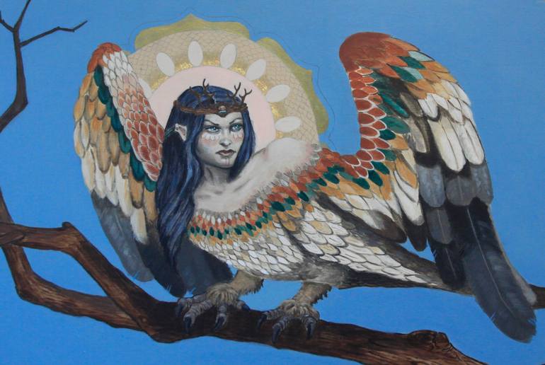 Original Street Art Fantasy Painting by Catherine Nelson