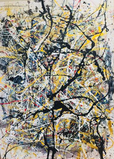 Original Abstract Expressionism Abstract Paintings by Le Scurv