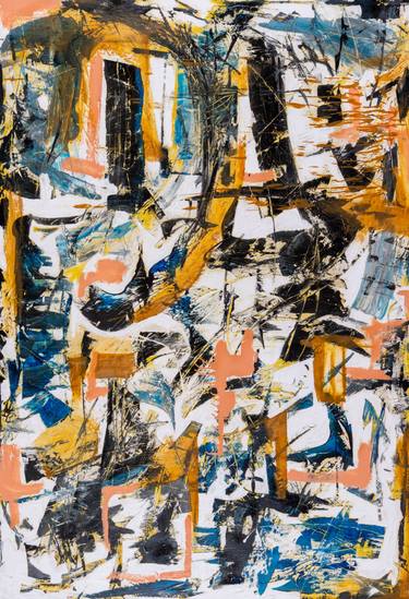 Original Abstract Expressionism Abstract Paintings by Le Scurv