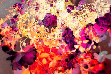 Original Abstract Floral Digital by Ingrid Edith Zobel