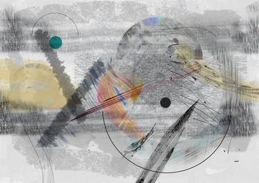 Print of Abstract Expressionism Abstract Digital by Biljana Bilbiloska