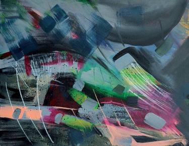 Original Abstract Expressionism Abstract Painting by Biljana Bilbiloska