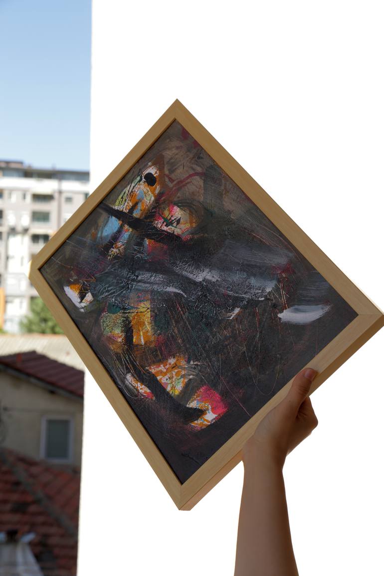 Original Abstract Expressionism Abstract Painting by Biljana Bilbiloska