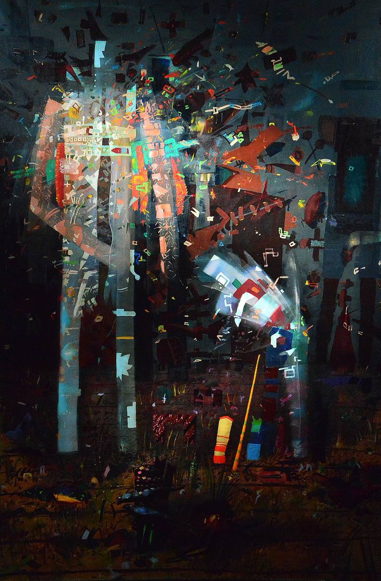 Computer Men Painting by Zenon Windak | Saatchi Art
