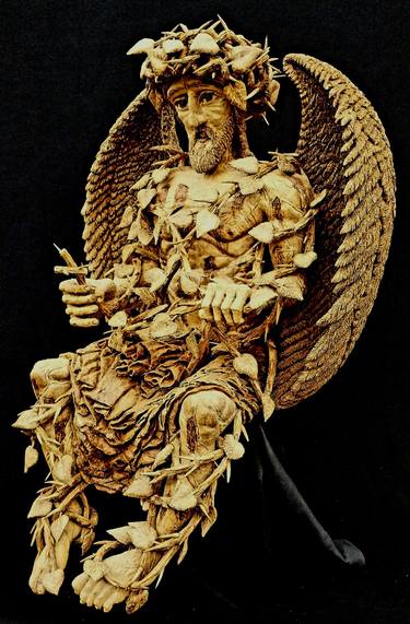 Original Art Deco Religion Sculpture by Predrag Savic