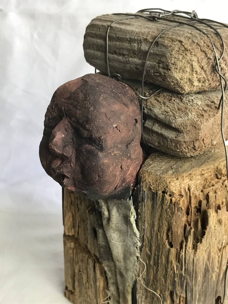 Original Abstract Expressionism Men Sculpture by Armando D'Andrea