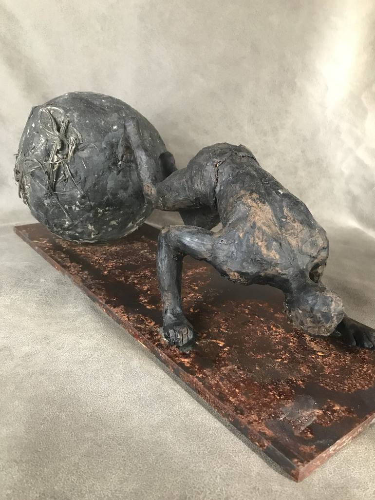 Original Abstract Expressionism Mortality Sculpture by Armando D'Andrea