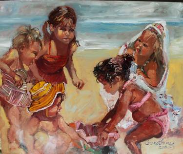 Original Realism Children Paintings by Candice Greathouse