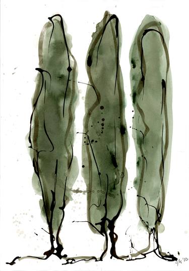Original Fine Art Nature Drawings by Sybs Bauer