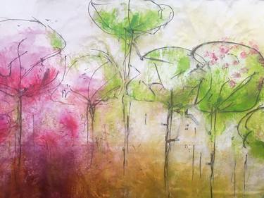 Original Abstract Nature Paintings by Sybs Bauer