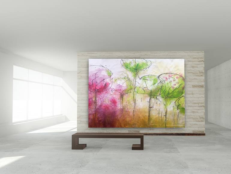 Original Abstract Nature Painting by Sybs Bauer