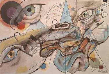 Print of Cubism Abstract Mixed Media by Admir Halilovic