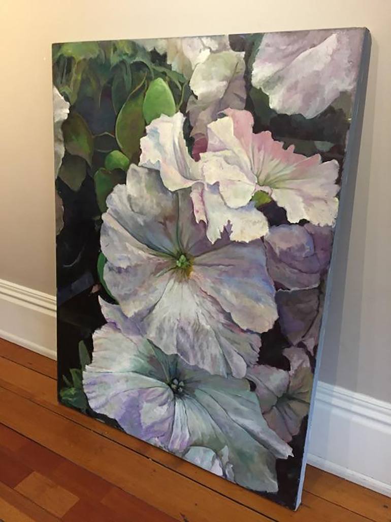 Original Expressionism Floral Painting by stuart roddy