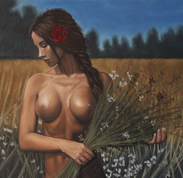 Original Nude Painting by Kamyar Tarikhi
