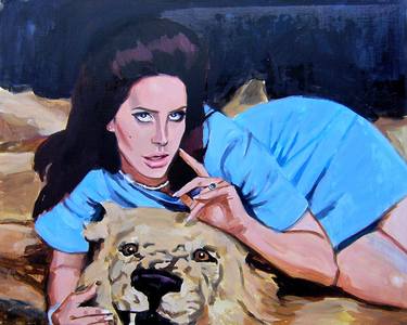 Original Figurative Pop Culture/Celebrity Paintings by Helena Janecic