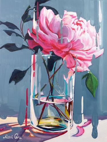 Original Contemporary Still Life Paintings by Mari Gru