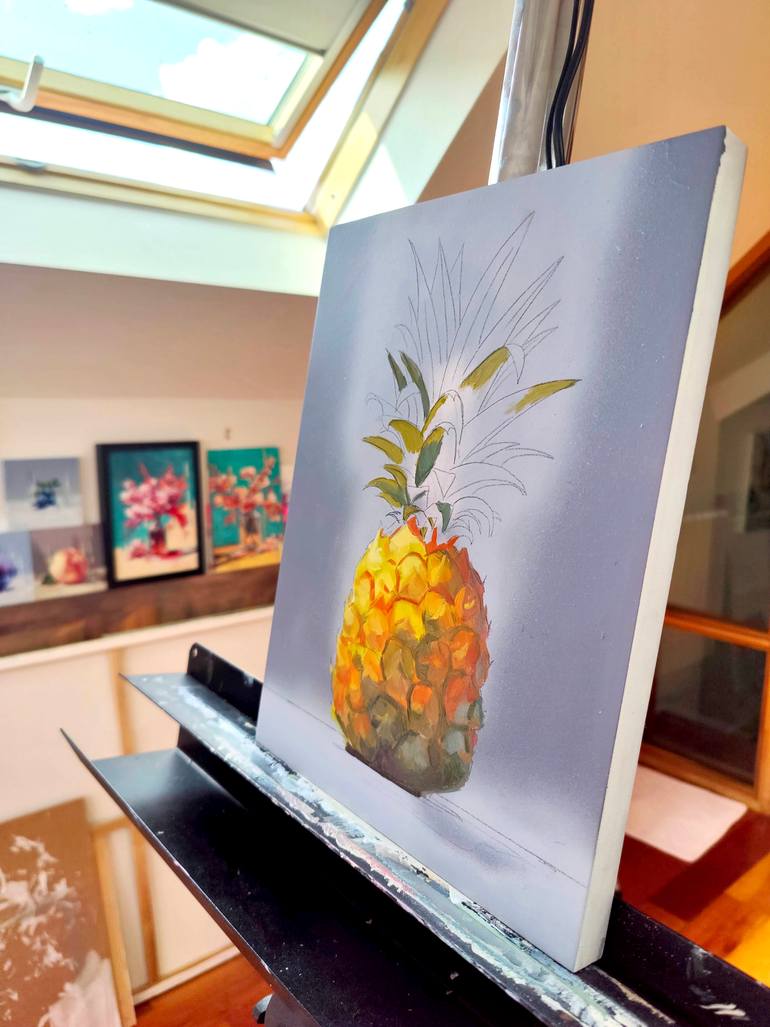 Original Abstract Food & Drink Painting by Mari Gru