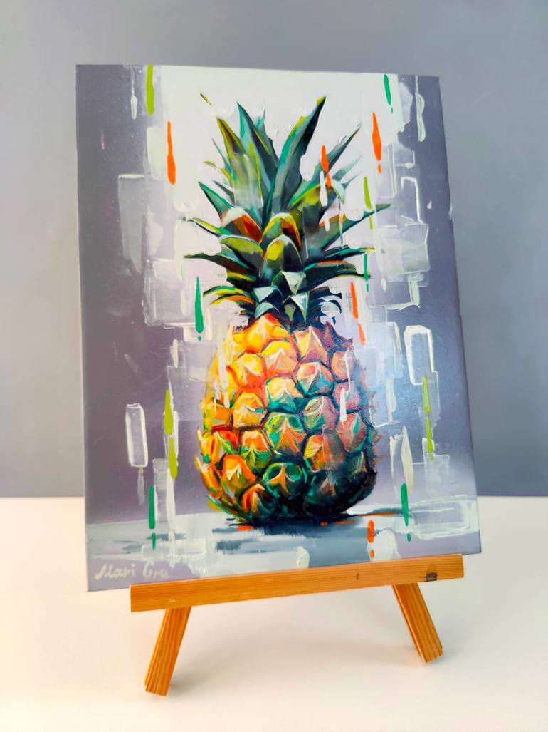 Original Abstract Food & Drink Painting by Mari Gru