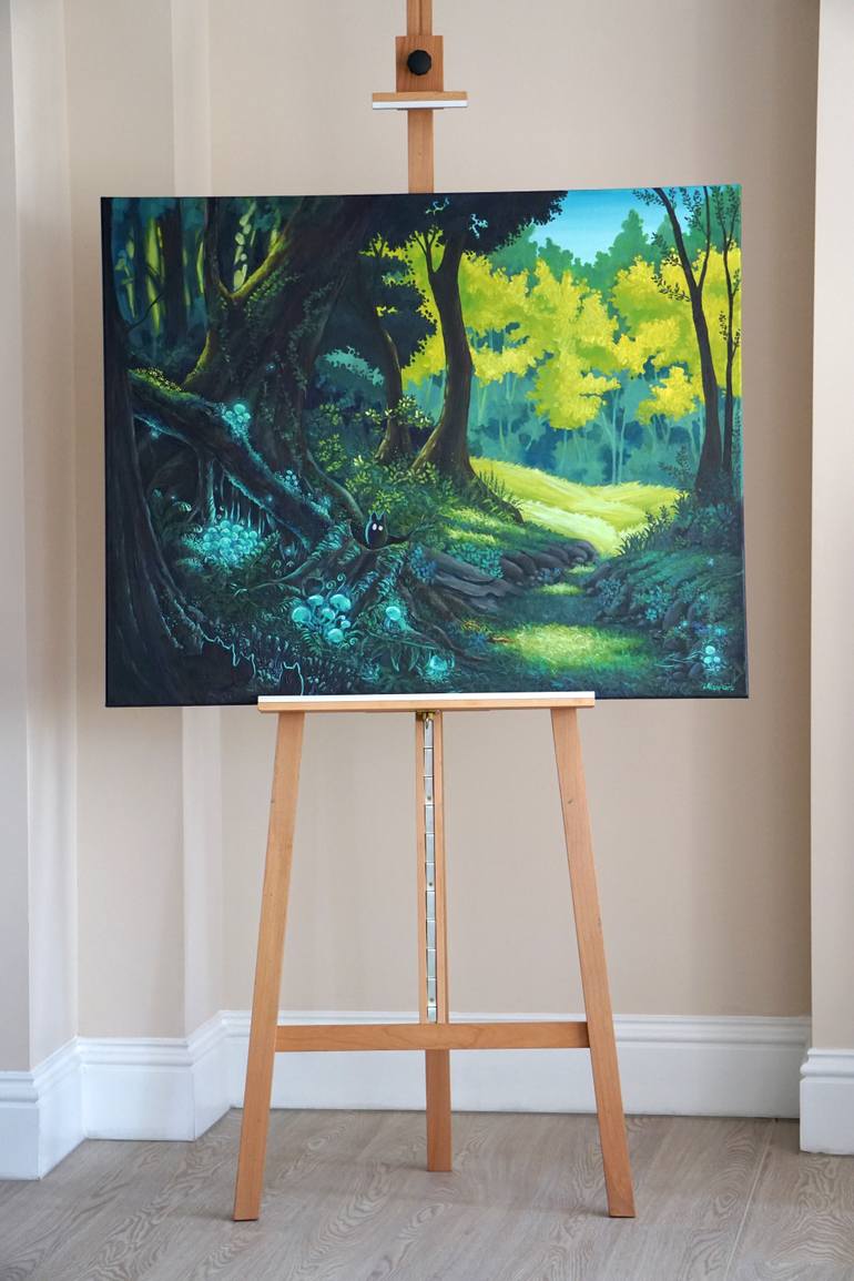Original Figurative Landscape Painting by Mari Gru