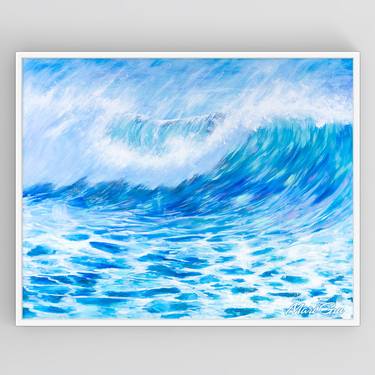 Oil Painting on Canvas 'Wave' by Mari Gru thumb