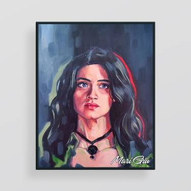 The Witcher Yennefer of Vengerberg Portrait Painting thumb