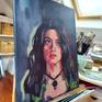 The Witcher Yennefer of Vengerberg Portrait Painting Painting Mari Gru