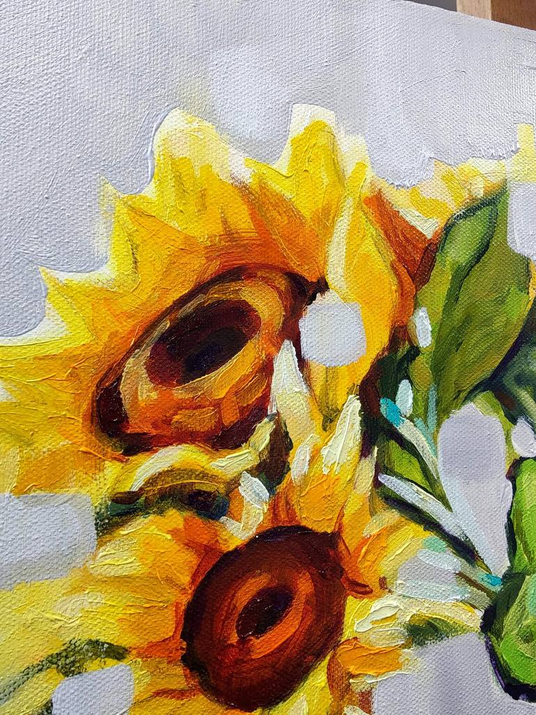 Original Floral Painting by Mari Gru