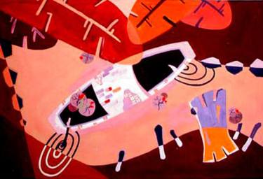Original Art Deco Landscape Paintings by Phung Wang