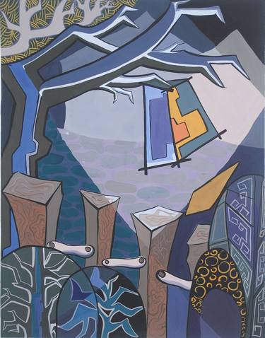 Print of Art Deco Garden Paintings by Phung Wang