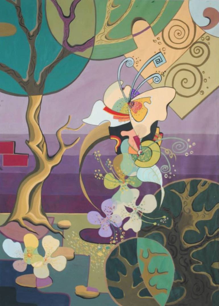 Print of Art Deco Garden Paintings by Phung Wang