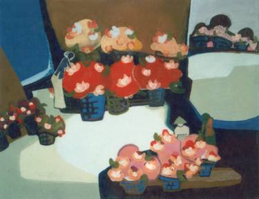 Original Art Deco Landscape Paintings by Phung Wang