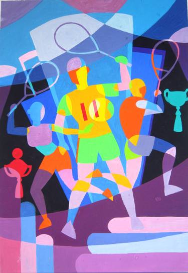 Print of Art Deco Sports Paintings by Phung Wang