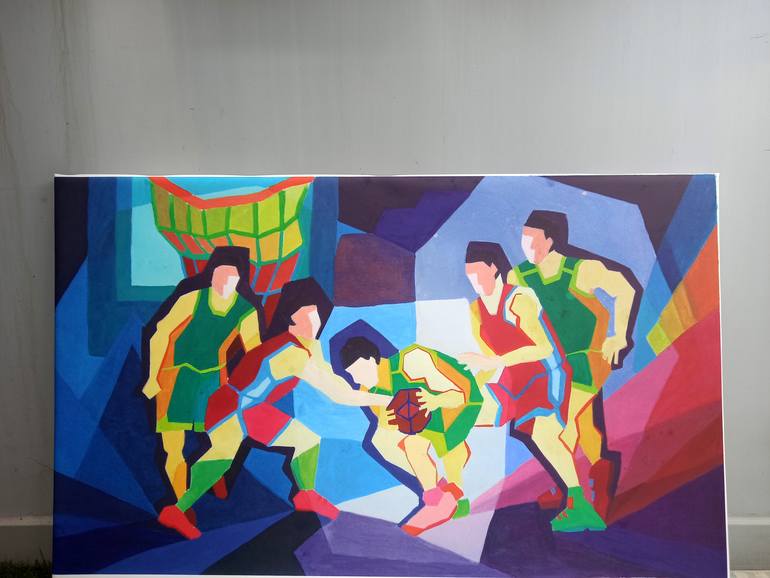 Original Sports Painting by Phung Wang