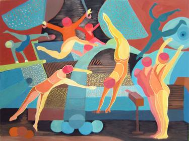 Print of Art Deco Sport Paintings by Phung Wang