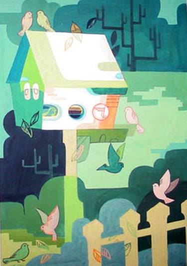 Original Garden Paintings by Phung Wang