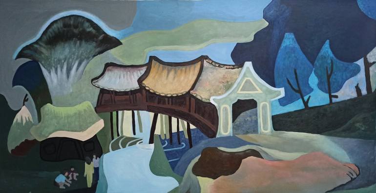Print of Fine Art Landscape Paintings by Phung Wang