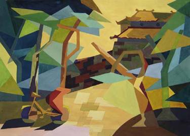 Print of Art Deco Landscape Paintings by Phung Wang