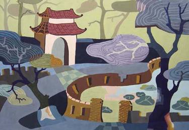 Print of Art Deco Landscape Paintings by Phung Wang